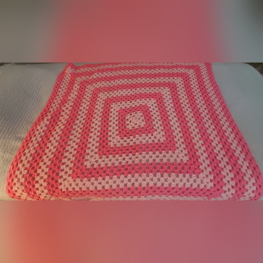Afghan Crochet Blanket Homemade  New